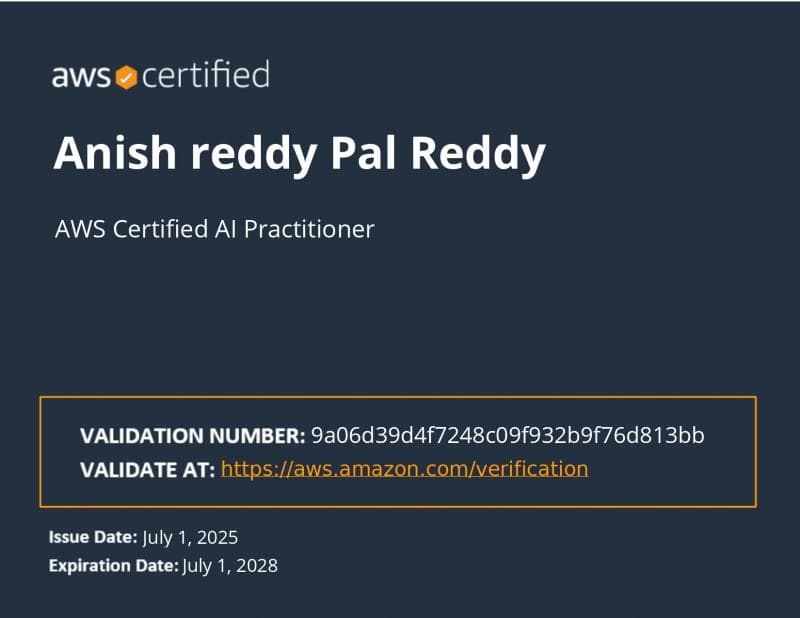 AWS Certified AI Practitioner